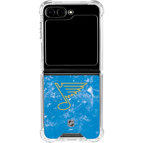 NHL St. Louis Blues Iced Galaxy Z Flip6 Clear Case